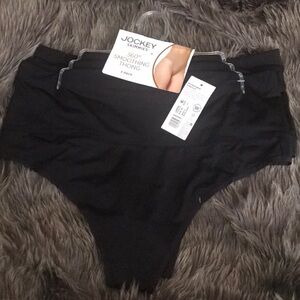 Jockey Black Full Coverage Panties Smooth Stretch Fabric